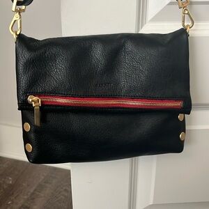 Hammitt bag - black and red velvet interior - excellent shape